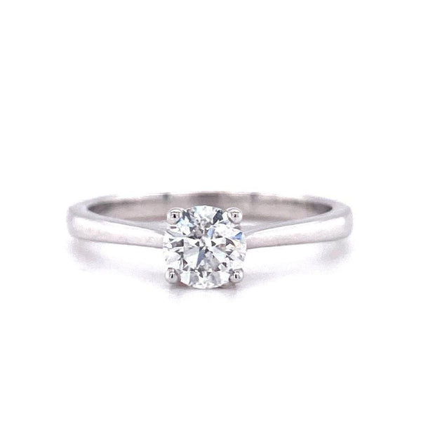 18ct White Gold 0.50ct Diamond Solitaire Engagement Ring