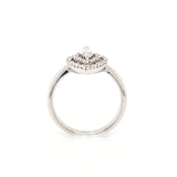 18ct White Gold Marquise Halo 0.62ct Diamond Ring