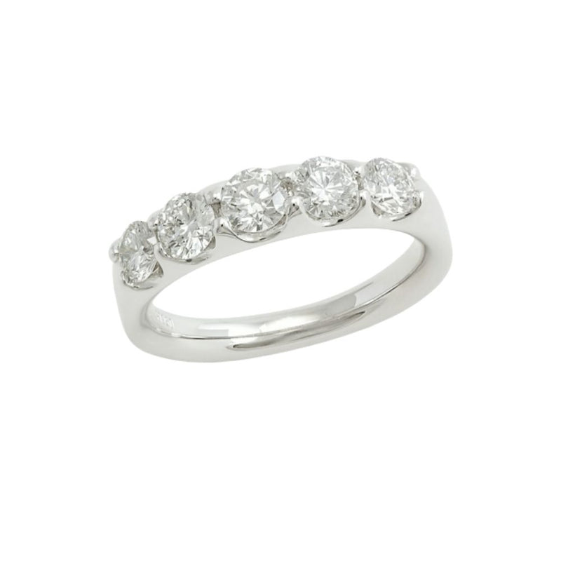 18ct White Gold Five Stone Diamond Ring