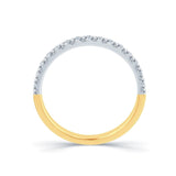 18ct Gold Split-Claw Half Diamond Ring
