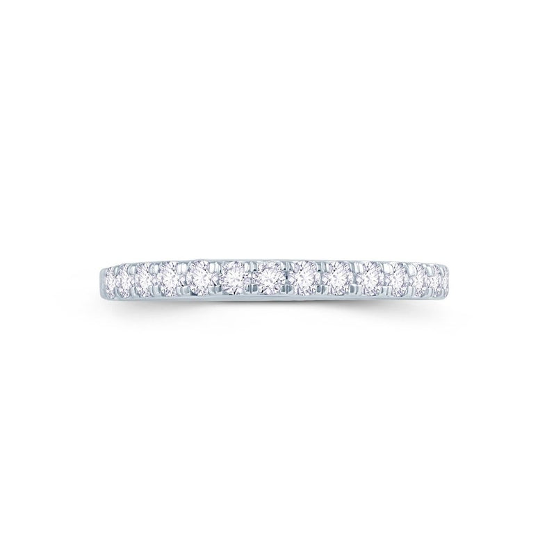 18ct Gold Split-Claw Half Diamond Ring