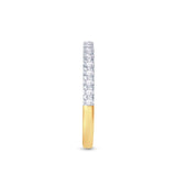 18ct Gold Split-Claw Half Diamond Ring