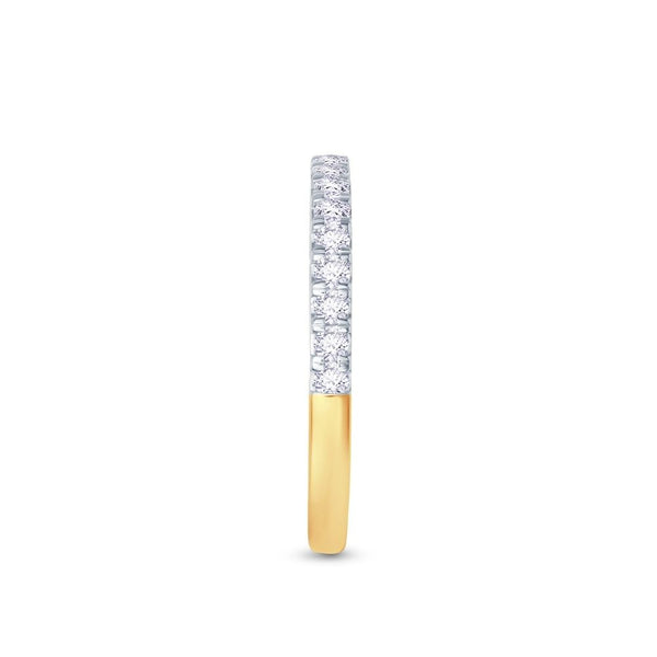18ct Gold Split-Claw Half Diamond Ring