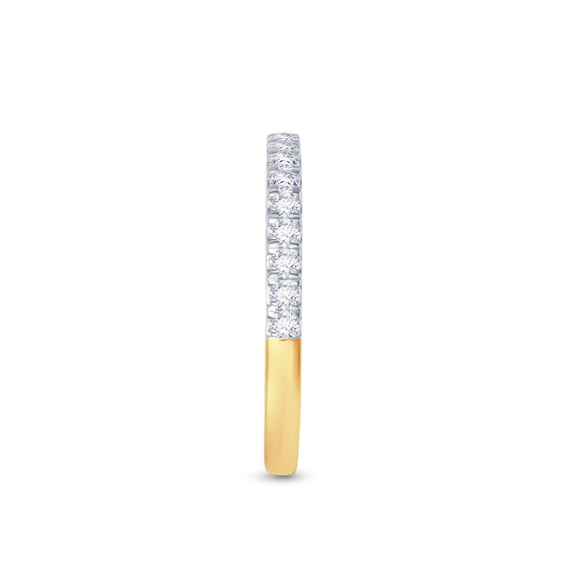 18ct Gold Split-Claw Half Diamond Ring