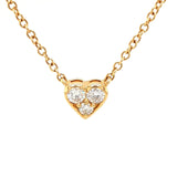 18ct Gold Diamond Heart Necklace