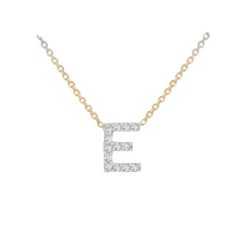 9ct Gold Diamond Initials "A-Z" Necklace