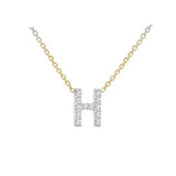 9ct Gold Diamond Initials "A-Z" Necklace