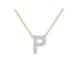 9ct Gold Diamond Initials "A-Z" Necklace