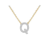 9ct Gold Diamond Initials "A-Z" Necklace