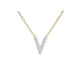 9ct Gold Diamond Initials "A-Z" Necklace