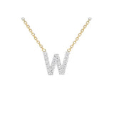 9ct Gold Diamond Initials "A-Z" Necklace