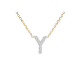 9ct Gold Diamond Initials "A-Z" Necklace