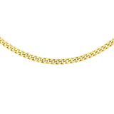 9ct Gold 18"- 20" Adjustable Diamond Cut Curb Chain