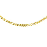 9ct Gold 18"- 20" Adjustable Diamond Cut Curb Chain
