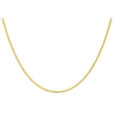 9ct Gold Diamond Cut Curb 20" Chain