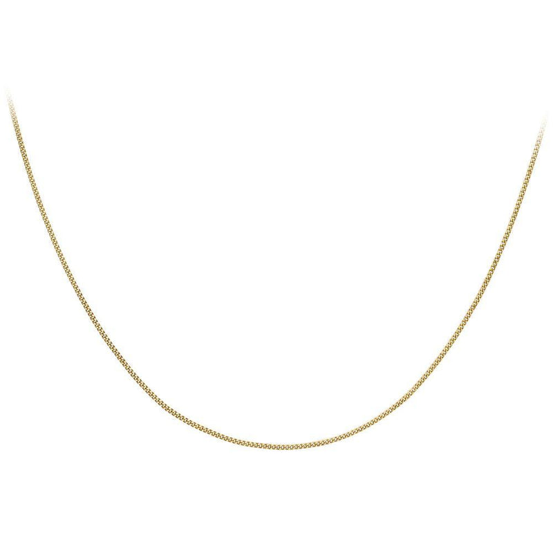 9ct Gold Diamond Cut Curb 24" Chain