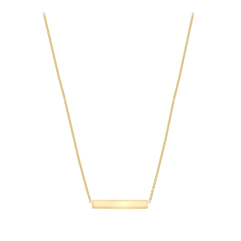 9ct Gold Bar Necklace