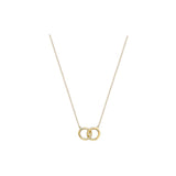 9ct Gold Interlocking Circles Necklace