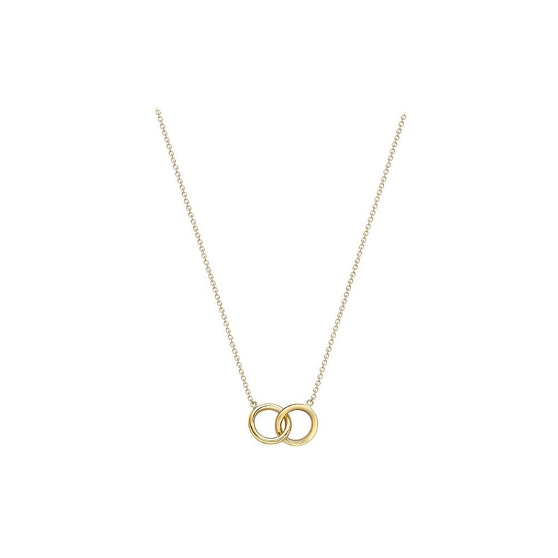 9ct Gold Interlocking Circles Necklace
