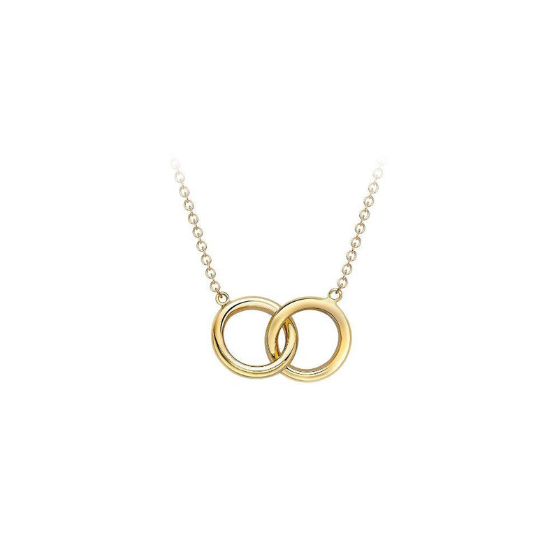 9ct Gold Interlocking Circles Necklace