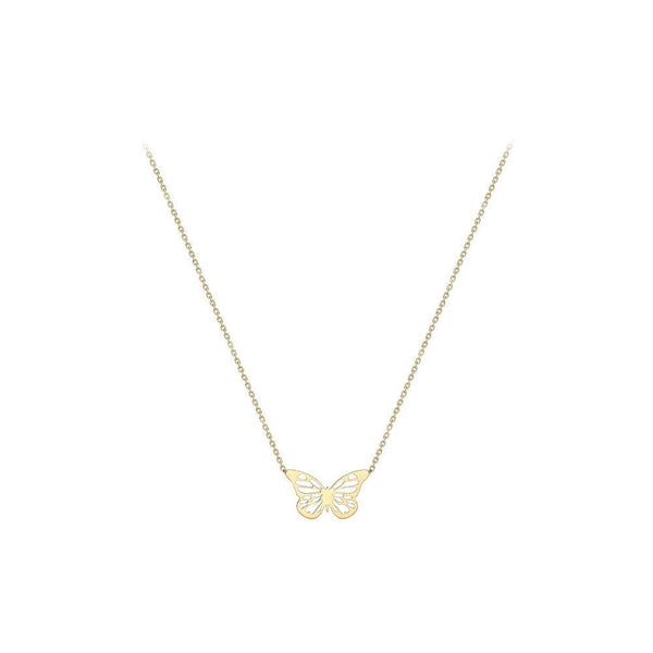 9ct Gold Butterfly Necklace