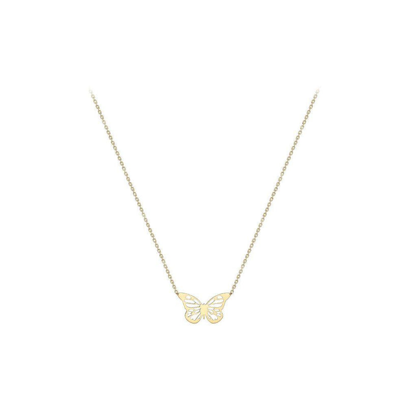 9ct Gold Butterfly Necklace