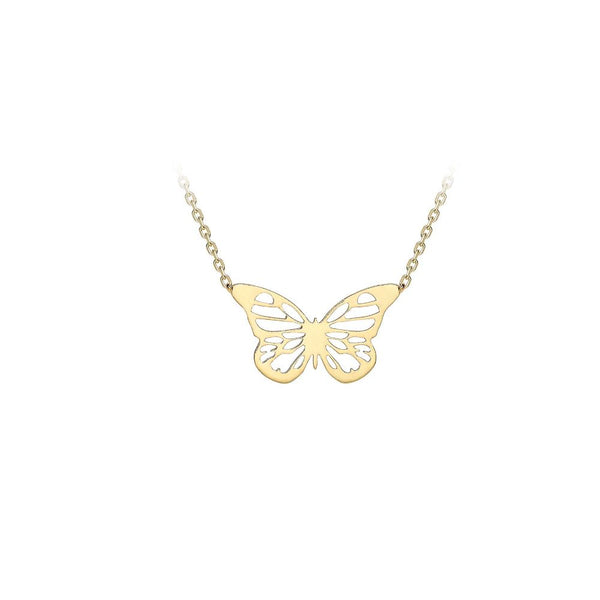 9ct Gold Butterfly Necklace