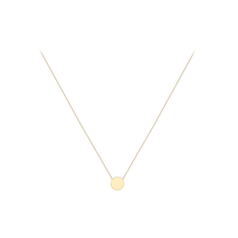 9ct Gold Mini Disc Necklace