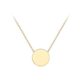 9ct Gold Mini Disc Necklace