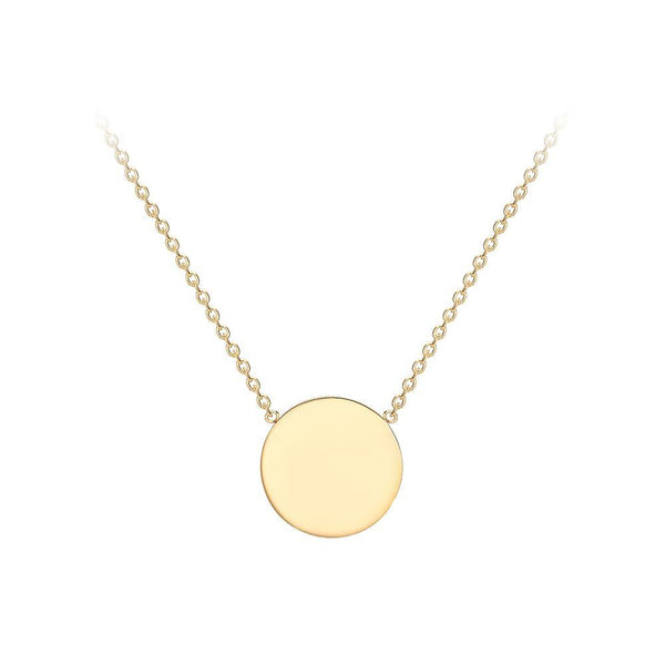 9ct Gold Mini Disc Necklace