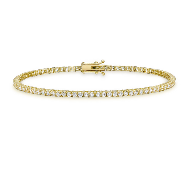 9ct Gold CZ Tennis Bracelet