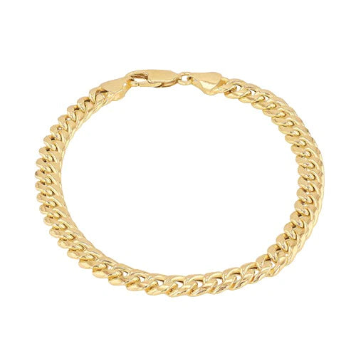 9ct Gold 6mm Cuban Link Bracelet