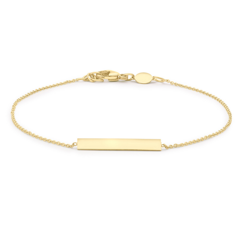 9ct Gold ID Bar Bracelet