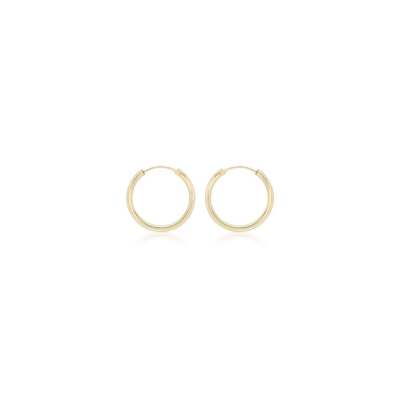 9ct Gold 22.5mm Hoop Earrings