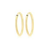 9ct Gold 22mm Hoop Earring