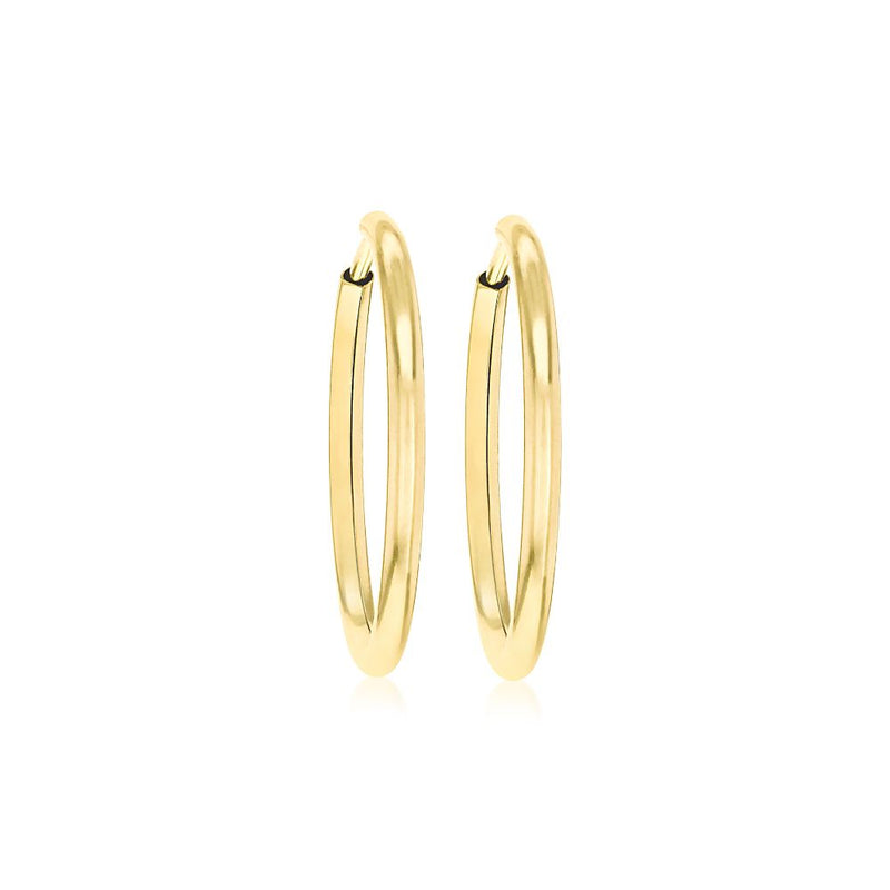 9ct Gold 22mm Hoop Earring