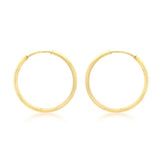 9ct Gold 22mm Hoop Earring