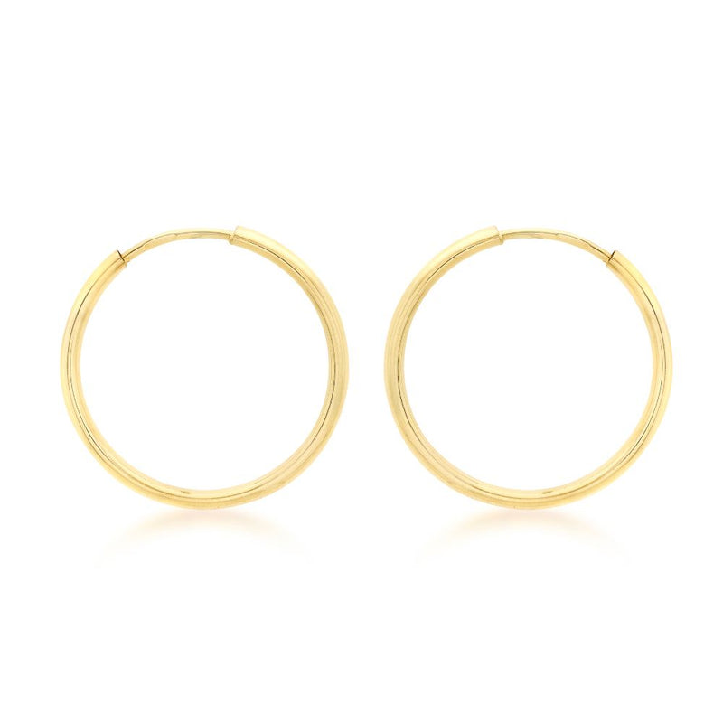 9ct Gold 22mm Hoop Earring