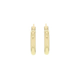 9ct Gold 15mm Creole Hoop Earrings