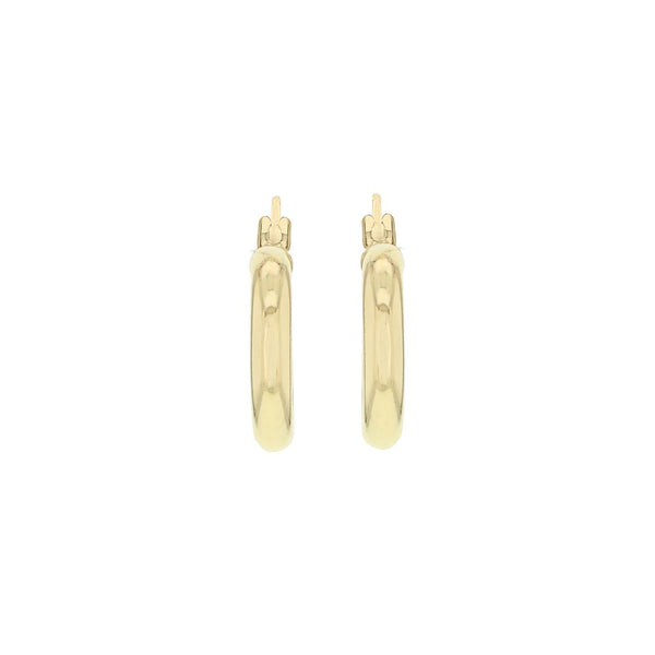 9ct Gold 15mm Creole Hoop Earrings