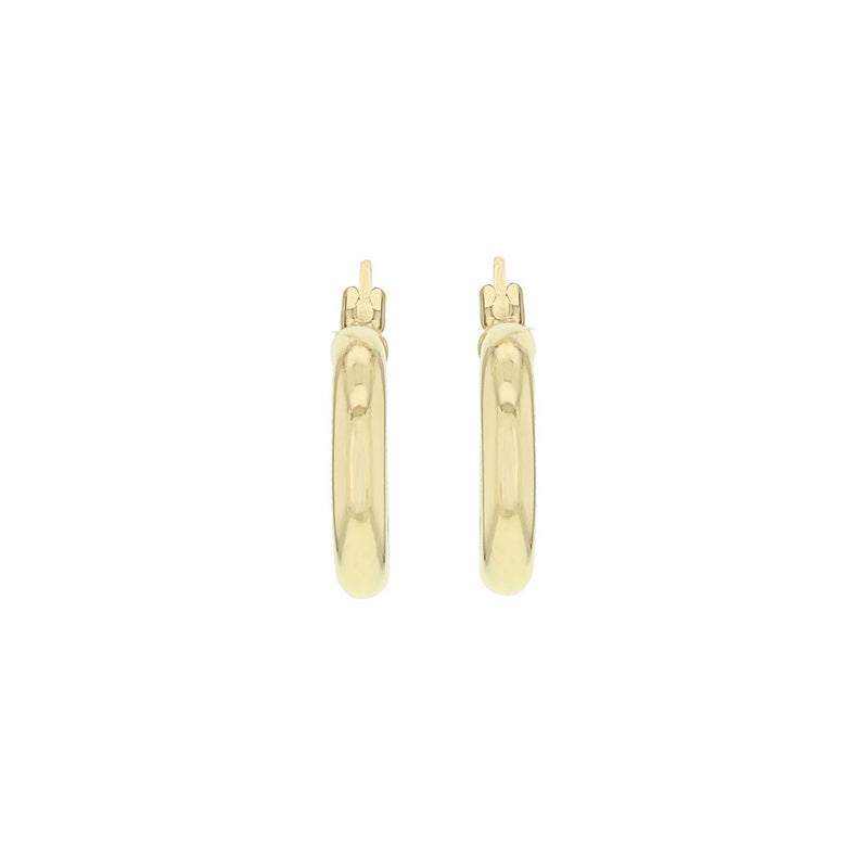 9ct Gold 15mm Creole Hoop Earrings