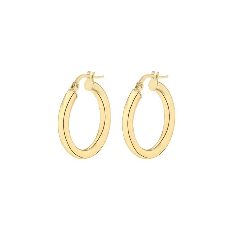 9ct Gold Round 20mm Creole Hoop Earrings