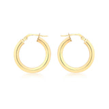 9ct Gold Round 20mm Creole Hoop Earrings