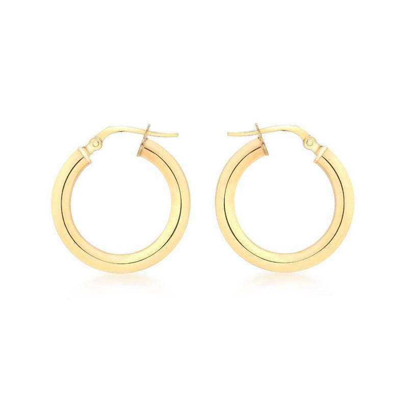 9ct Gold Round 20mm Creole Hoop Earrings