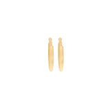 9ct Gold Round 25mm Creole Hoop Earrings