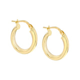 9ct Gold 18mm Creole Hoop Earrings