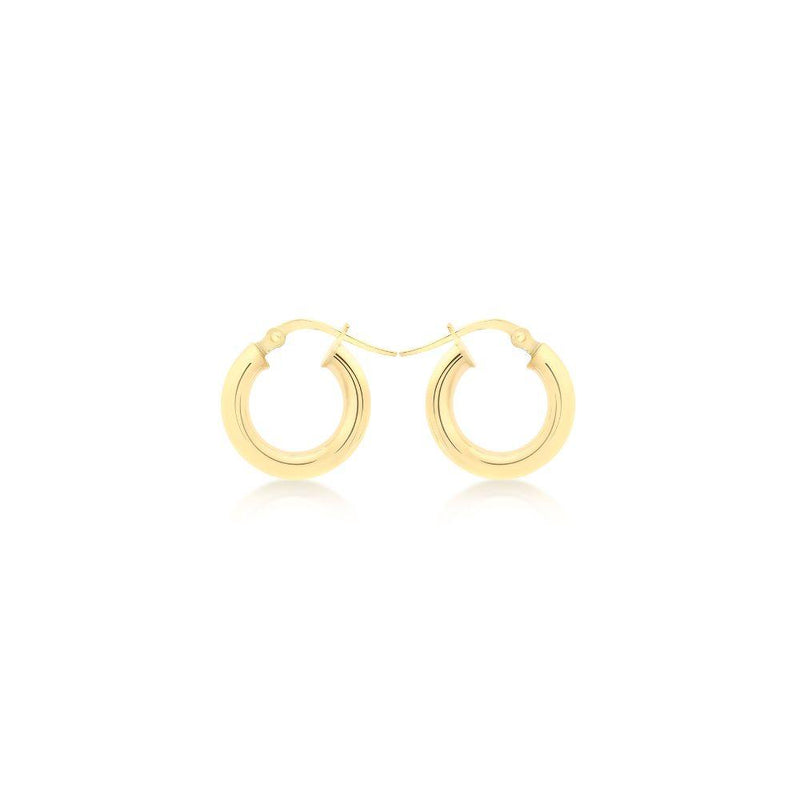 9ct Gold 18mm Creole Hoop Earrings