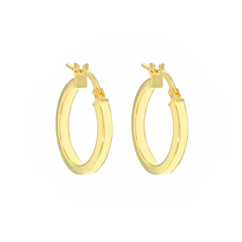 Round cheap earrings gold