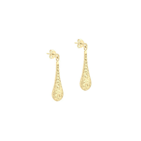 9ct Gold Tear Drop Earrings