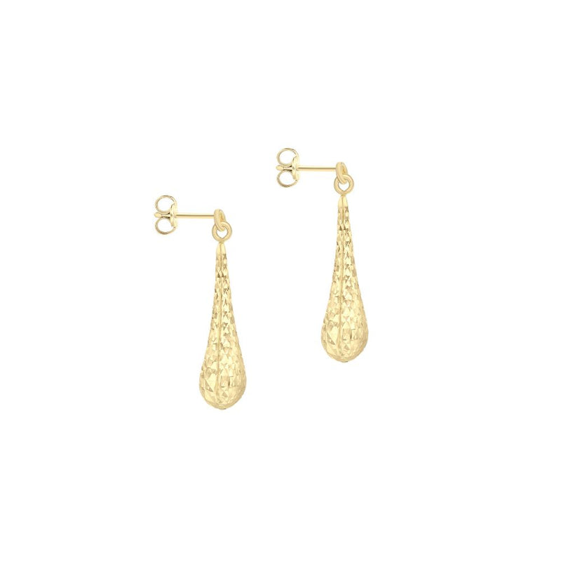 9ct Gold Tear Drop Earrings